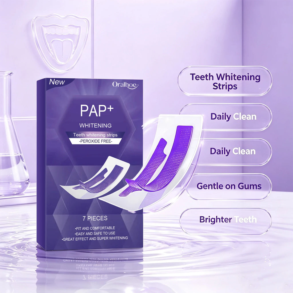 Peroxide-Free Teeth Whitening Strips