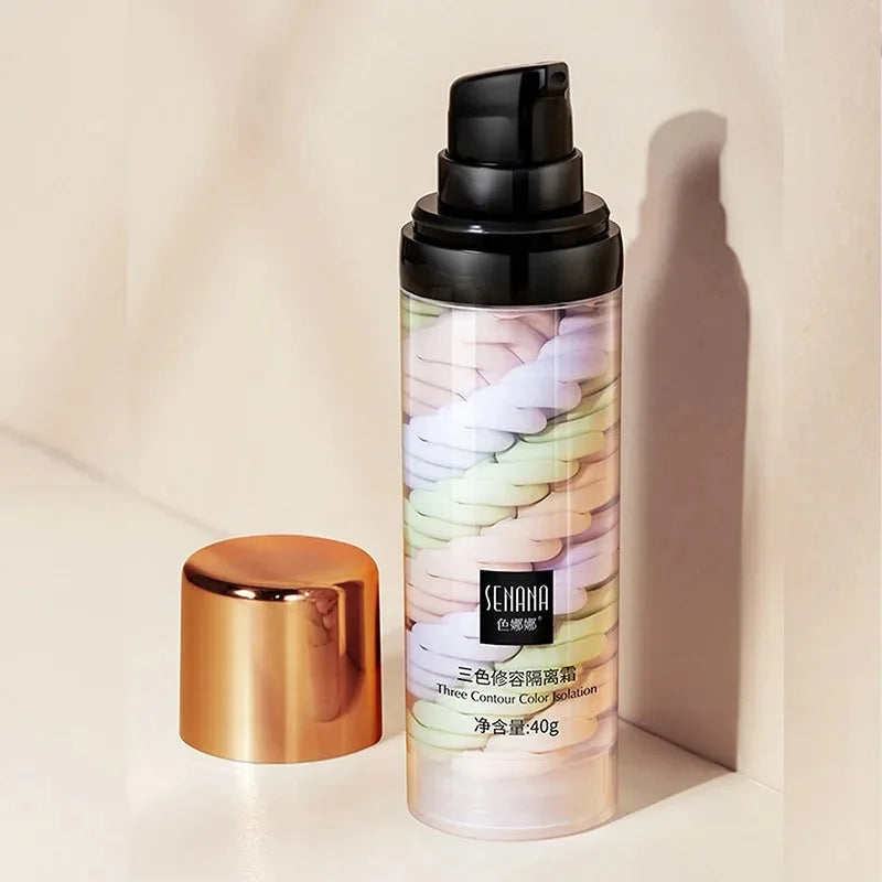 Three-Color Makeup Primer and Color Correcting Cream