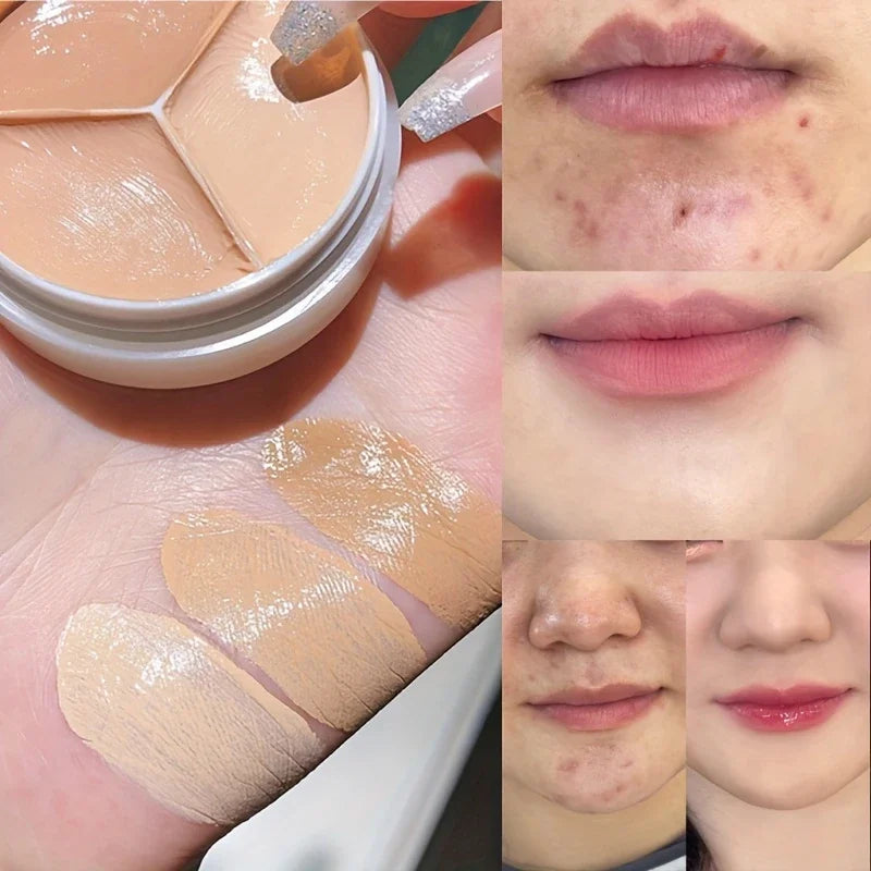 Three-Color Face Concealer Palette