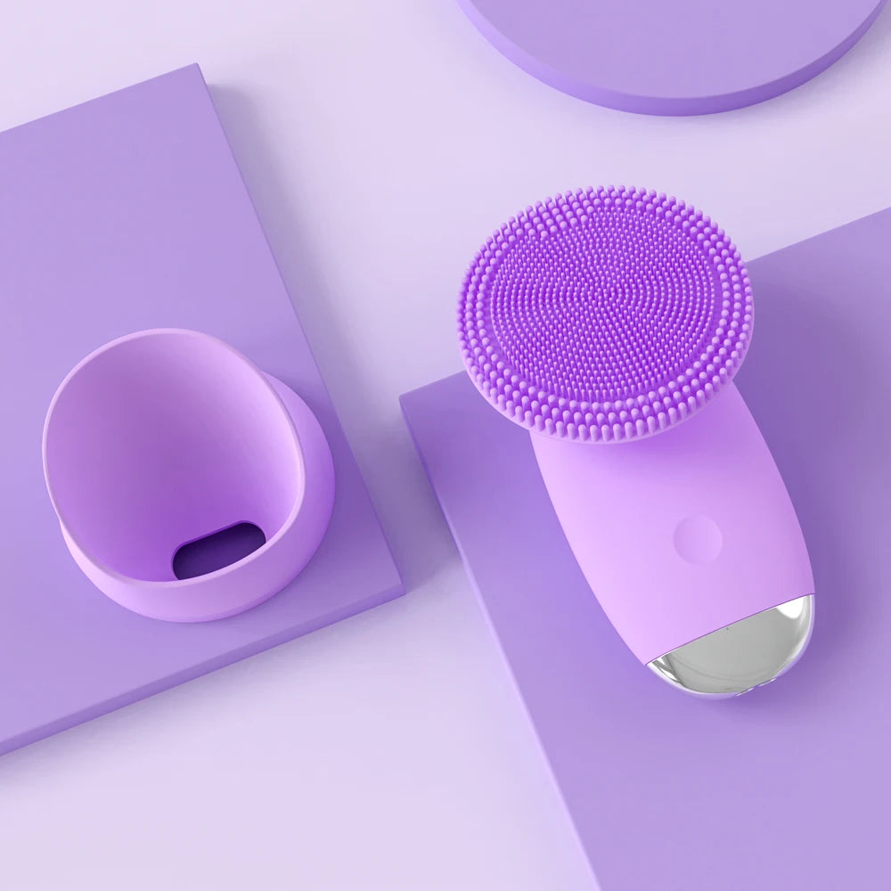 Electric Sonic Facial Cleansing Brush for Radiant Skin