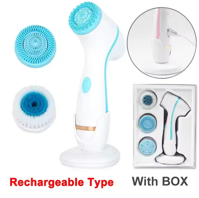3-in-1 Electric Rotating Facial Cleansing Brush