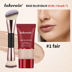 Matte Liquid Foundation and Dual-Ended Makeup Brush Set