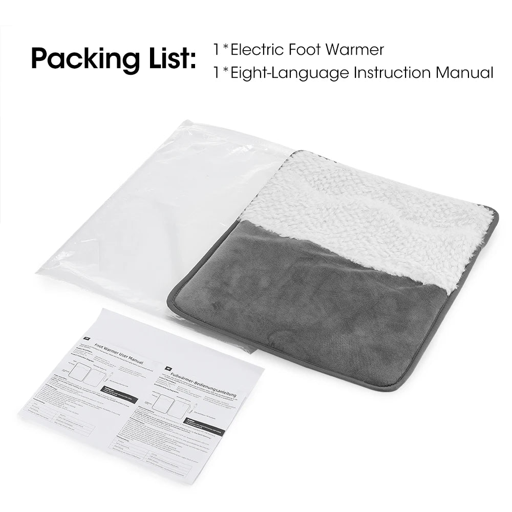 USB Electric Heated Foot Warmer for Home and Office - 15
