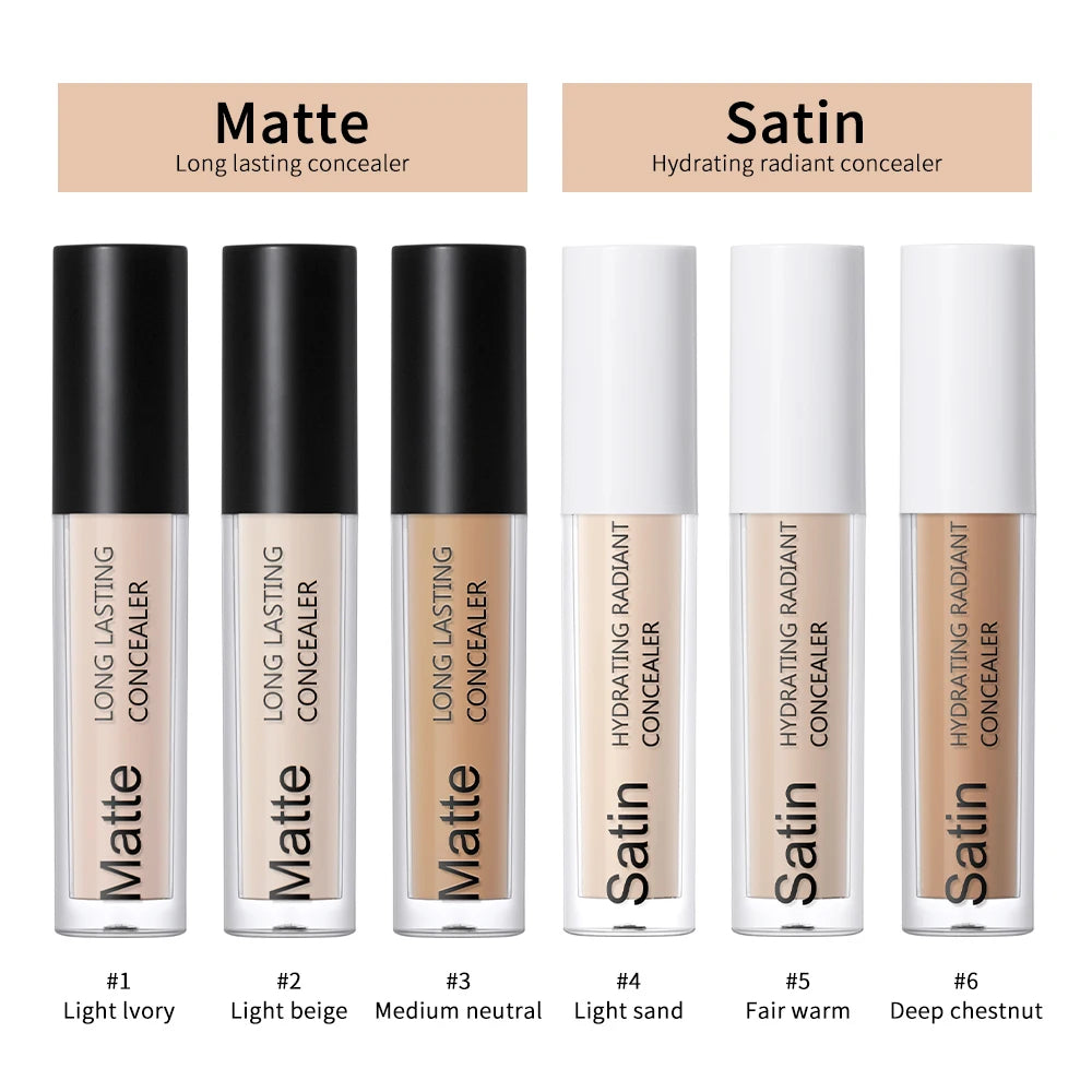 Full Coverage Matte Liquid Concealer for All Skin Types