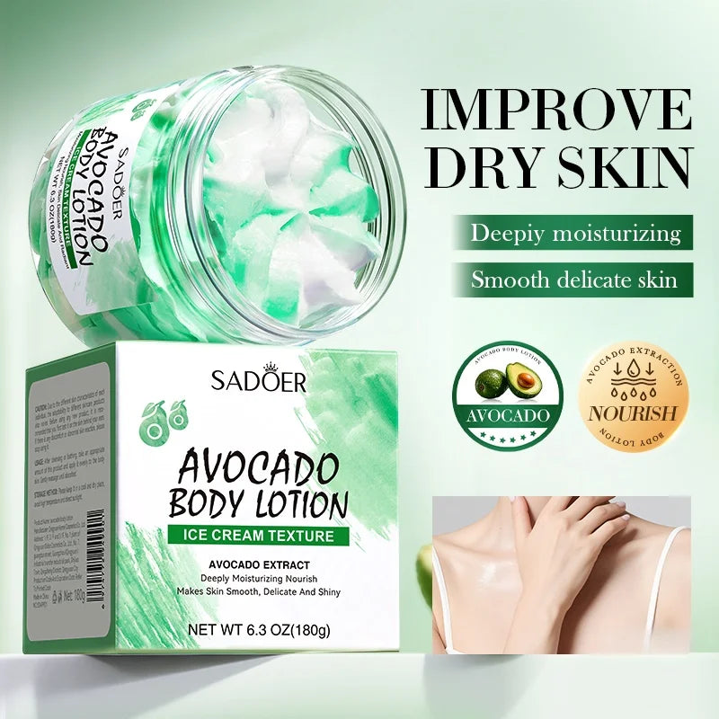 Deeply Moisturizing Avocado Body Lotion for Dry Skin