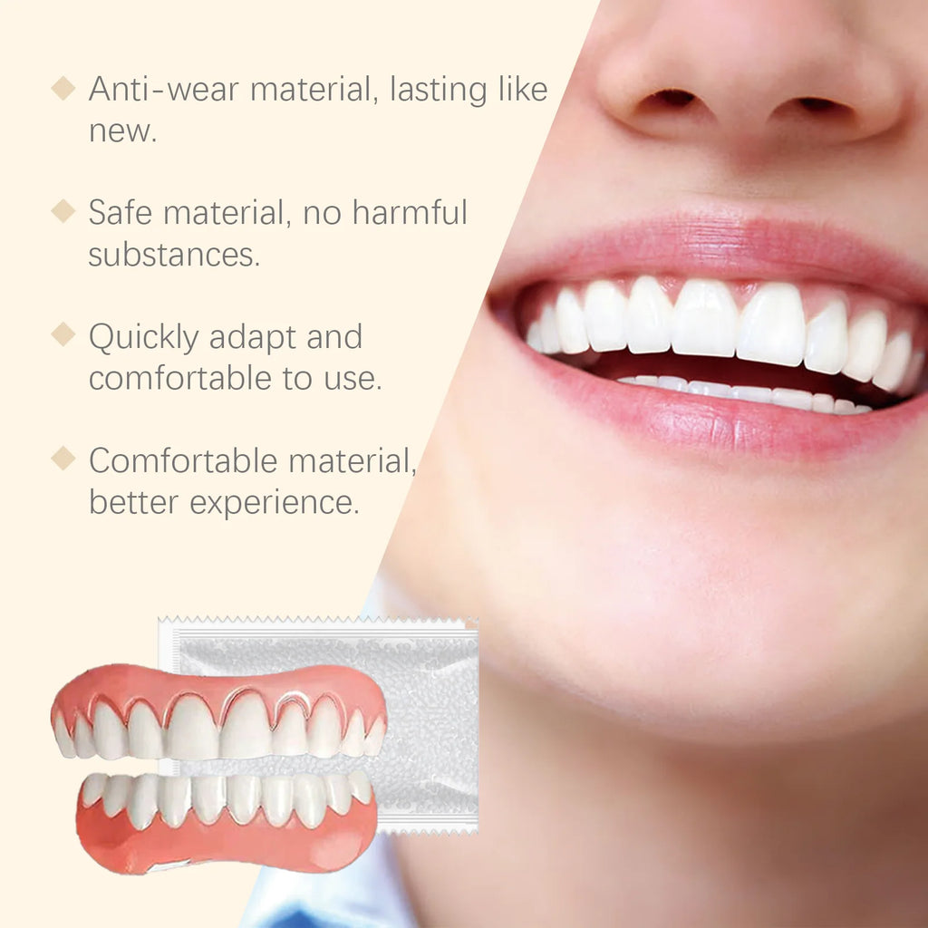Temporary Silicone Denture Set for Instant Smile Restoration