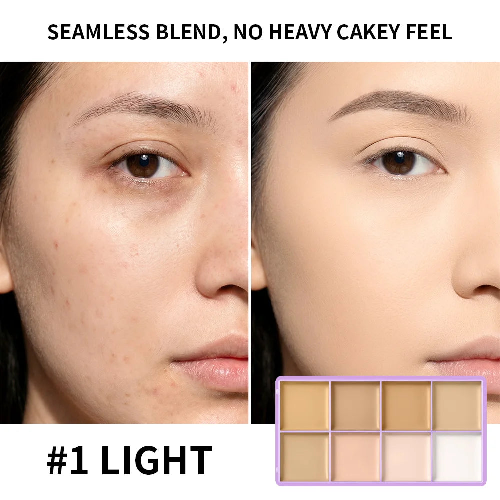 8-Shade Cream Concealer and Contour Palette - 11