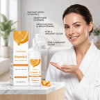Brightening Vitamin C Facial Cleanser with Exfoliating Brush