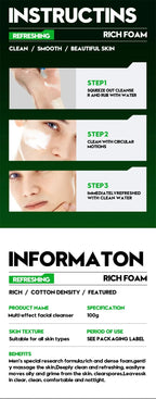 Oil Control Facial Cleanser for Men