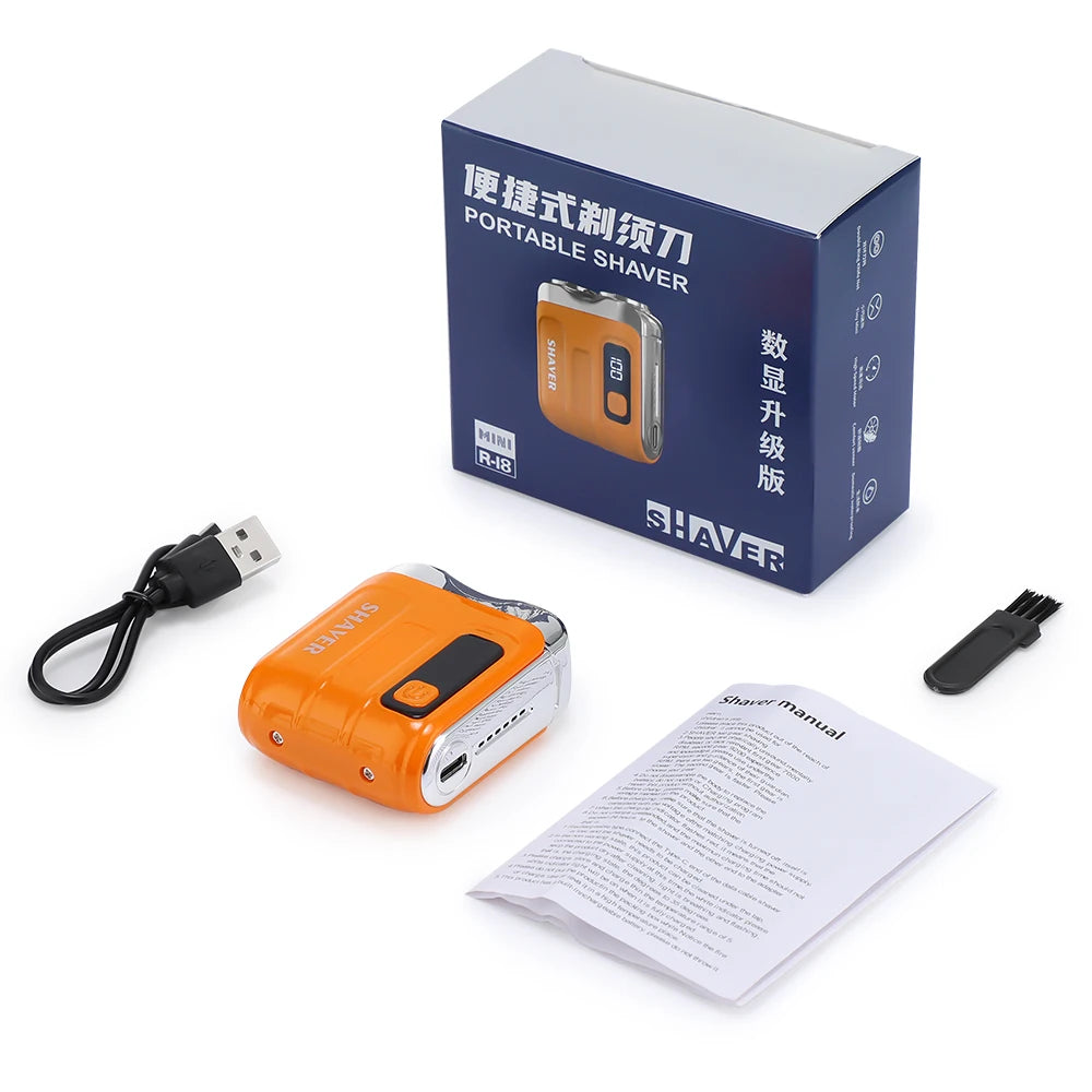 Portable Electric Rotary Shaver for Men