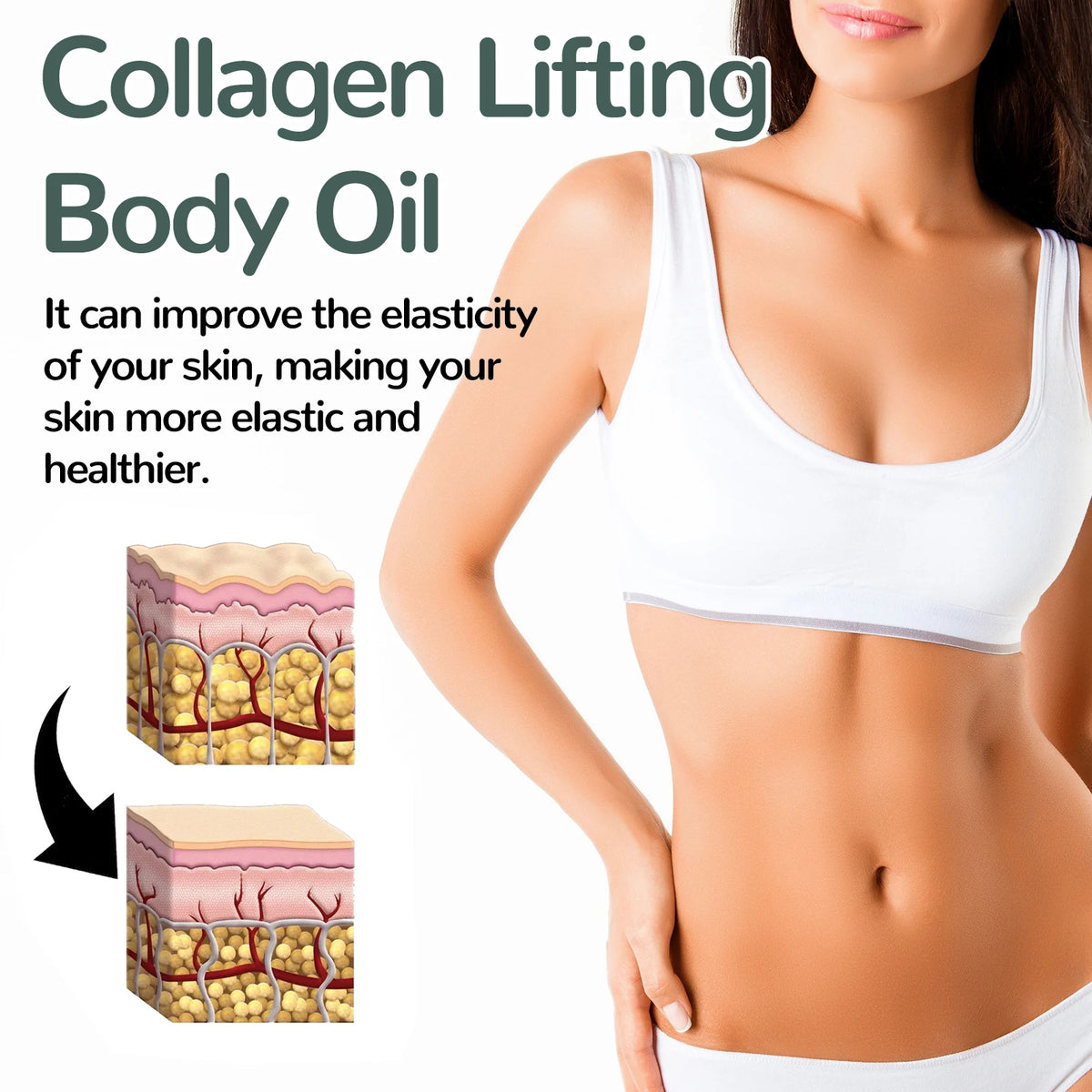 Collagen Firming Body Oil for Skin Tightening and Hydration