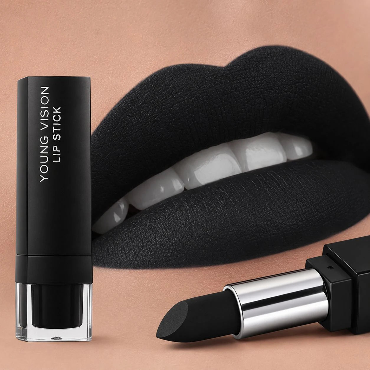 Matte Gothic Lipstick for Halloween Cosplay Makeup - 5