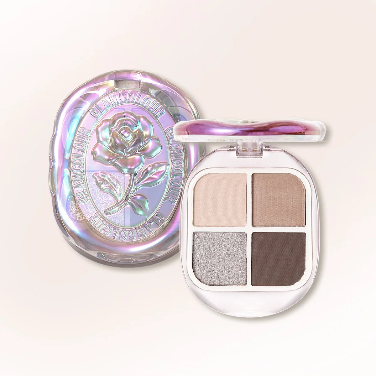 4-Color Shimmer and Matte Eyeshadow Palette