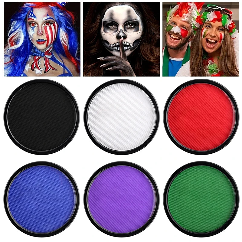 Professional Water-Soluble Face and Body Paint for Parties - 1