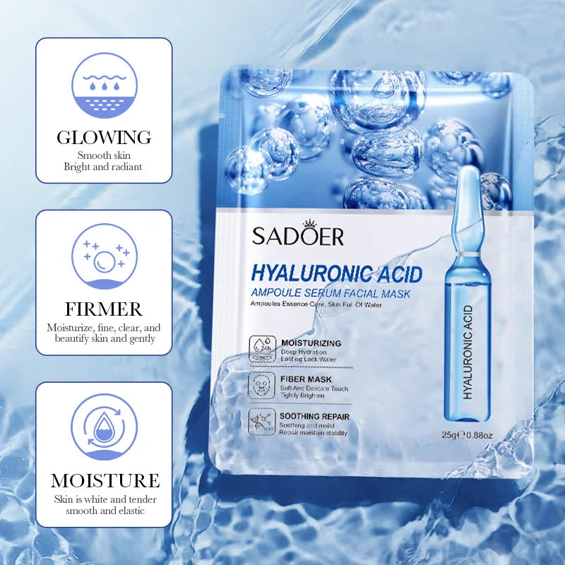 Hydrating Hyaluronic Acid Sheet Masks for Radiant Skin