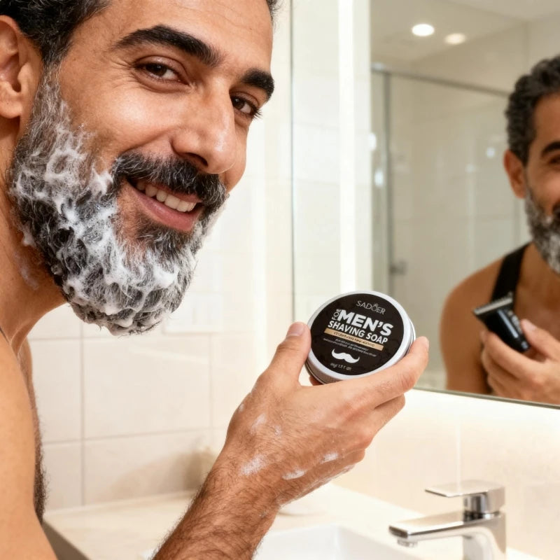 Refreshing Men's Shaving Soap for a Smooth Close Shave