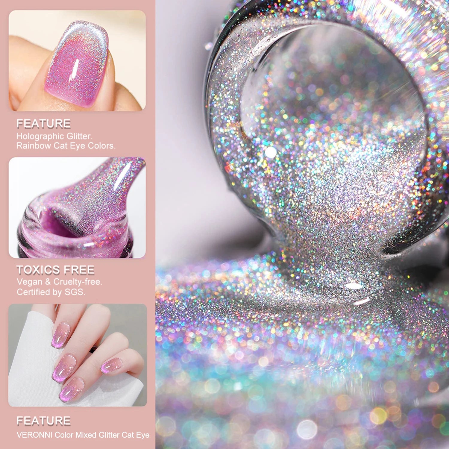 9D Galaxy Effect Magnetic Cat Eye Gel Nail Polish