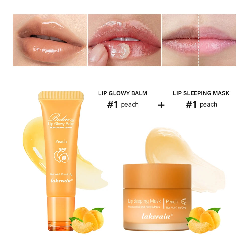 Moisturizing Lip Balm and Overnight Recovery Mask Set