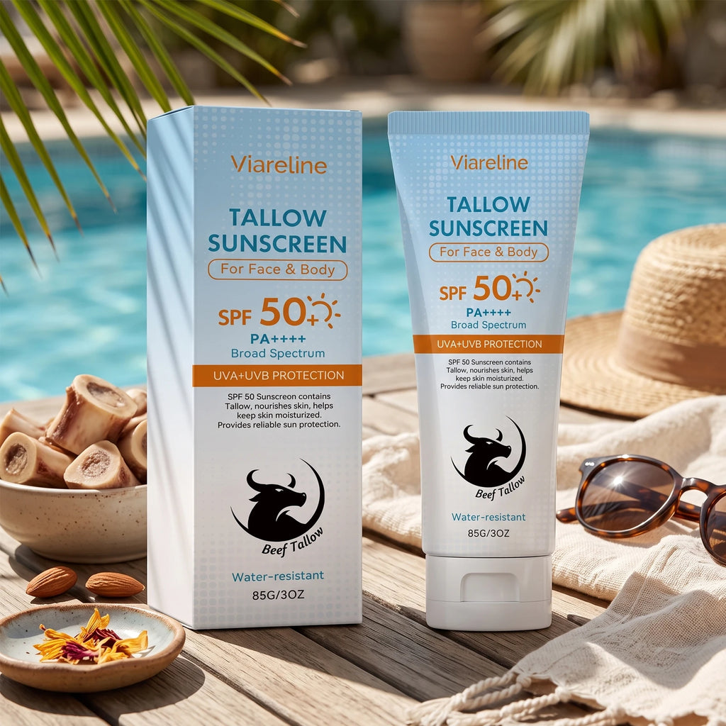 SPF 50 Nourishing Tallow Sunscreen for Face and Body