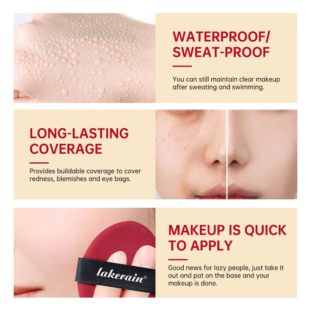 Waterproof Sunscreen Cushion Foundation for Flawless Coverage - 5