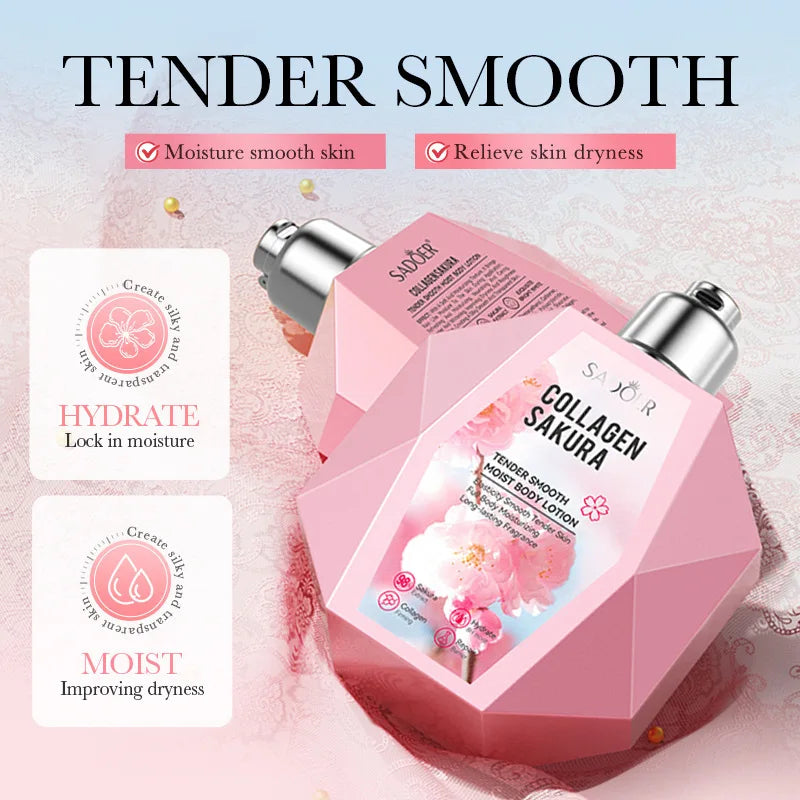 Collagen Sakura Moisturizing Body Lotion for Smooth Skin