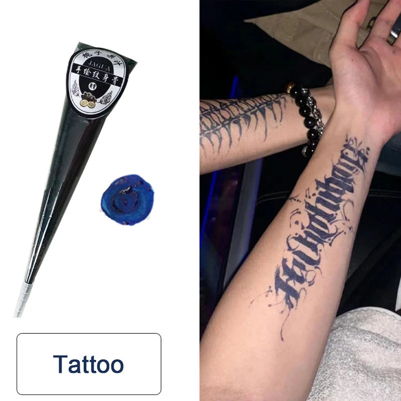 Temporary Henna Body Art Tattoo Paste Cone