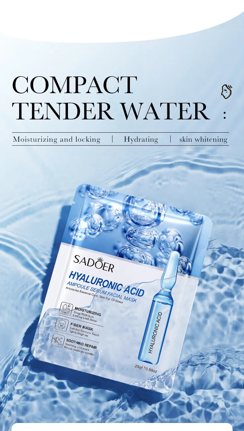 Hydrating Hyaluronic Acid Sheet Masks for Radiant Skin