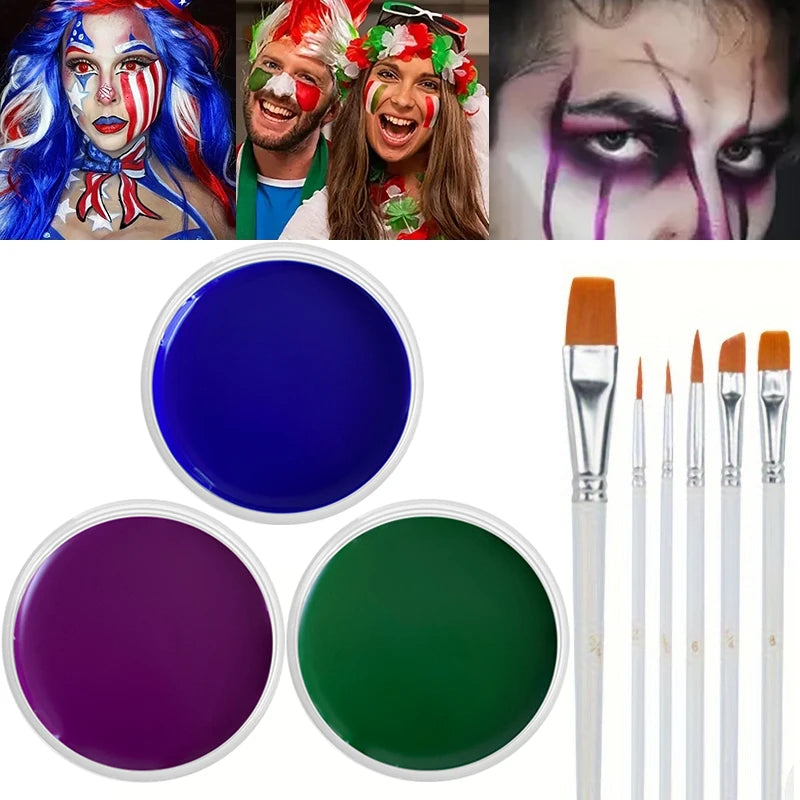 Professional Face and Body Paint Set for Halloween and Costume Makeup