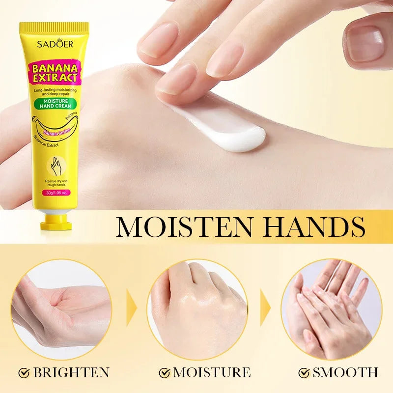 Banana Moisturizing Hand Cream Trio for Soft Dry Skin