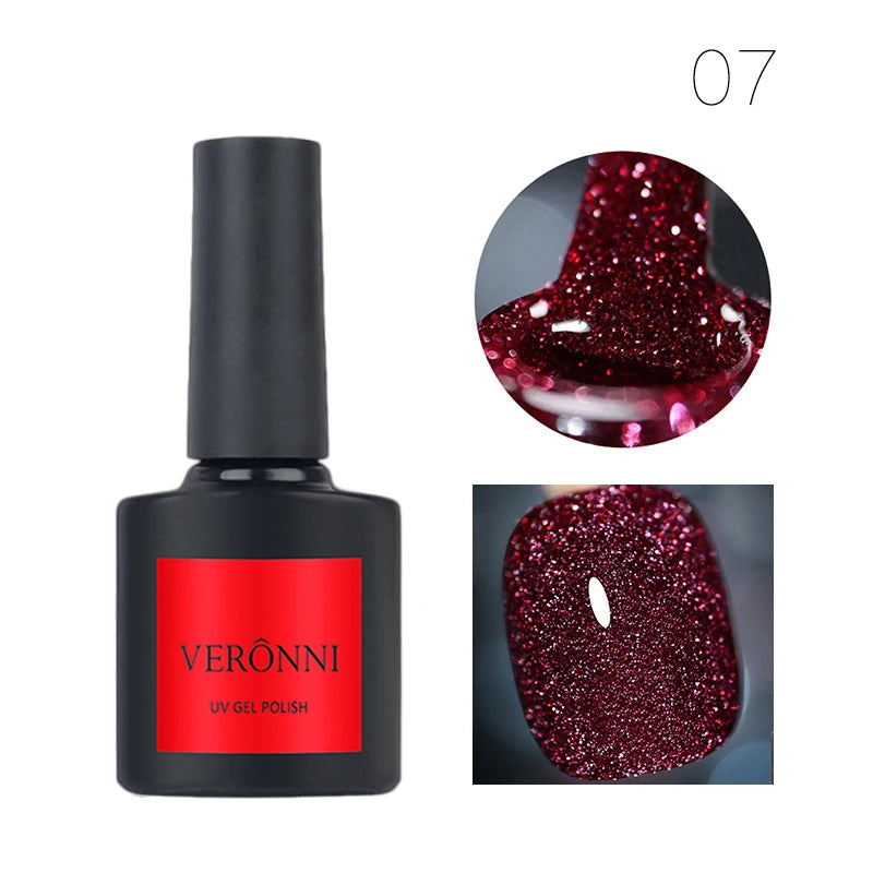 Reflective Glitter UV Gel Nail Polish for Manicure