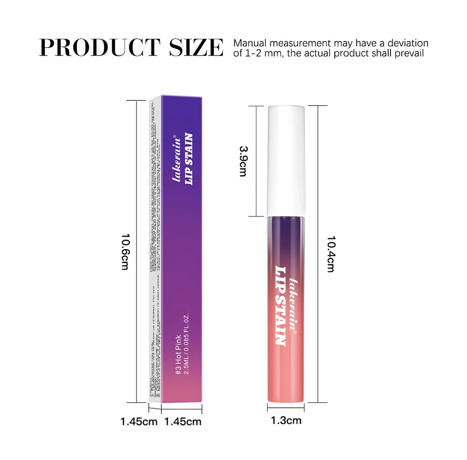 Waterproof Peel-Off Lip Stain for Long-Lasting Color - 16
