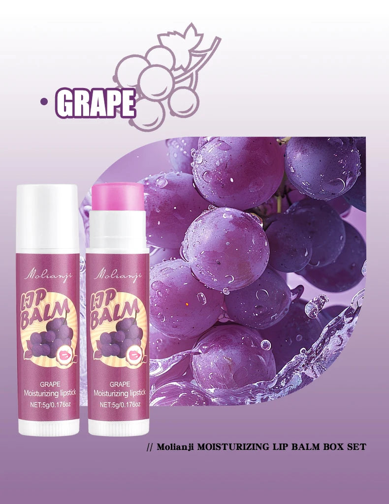 12-Piece Fruity Moisturizing Lip Balm Set for Dry Lips - 25