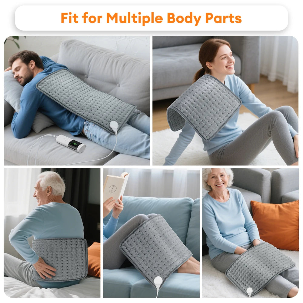 Electric Heating Pad for Back Pain and Muscle Relief