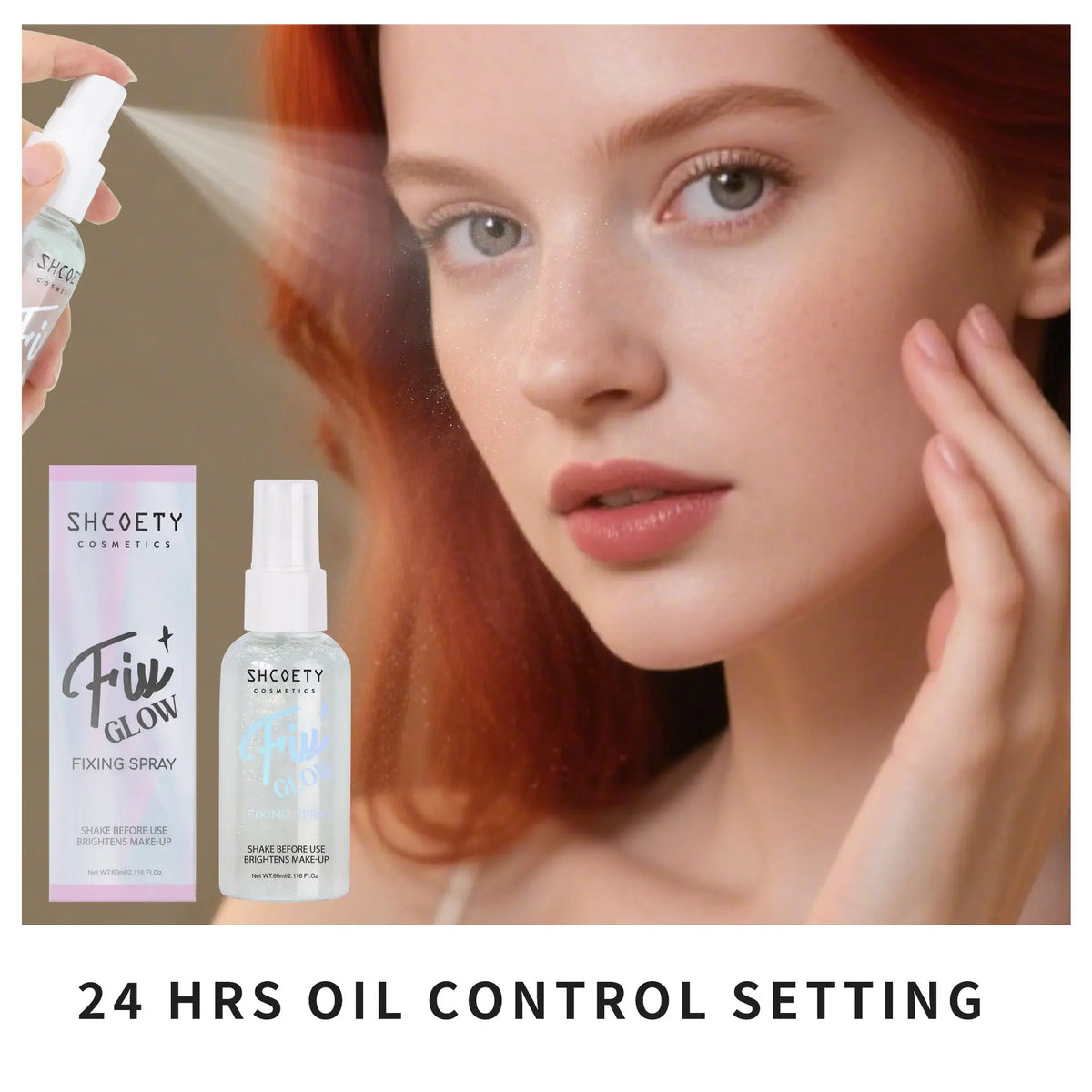 Shimmering Makeup Setting and Body Highlighter Spray