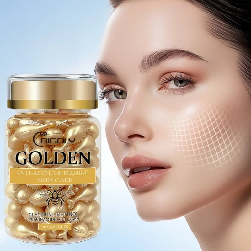 Anti-Aging Collagen and Retinol Face Serum Capsules
