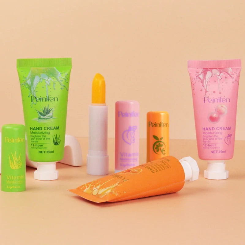 Moisturizing Hand Cream and Color Changing Lip Balm Set - 3