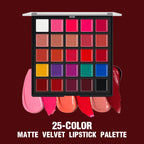 25-Shade Professional Moisturizing Lipstick and Lip Gloss Palette