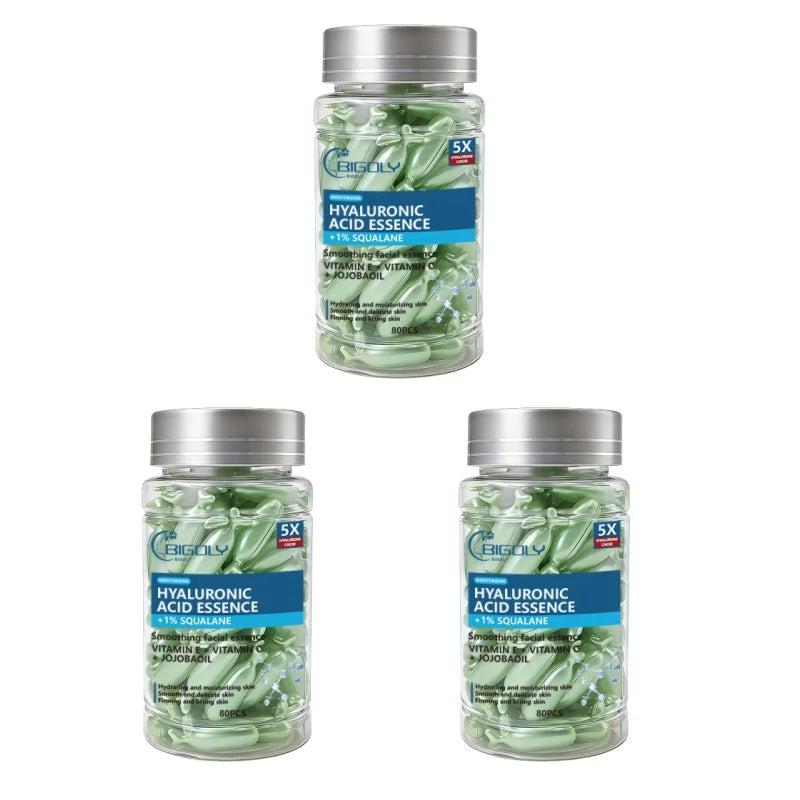 Hyaluronic Acid Moisturizing Facial Serum Capsules