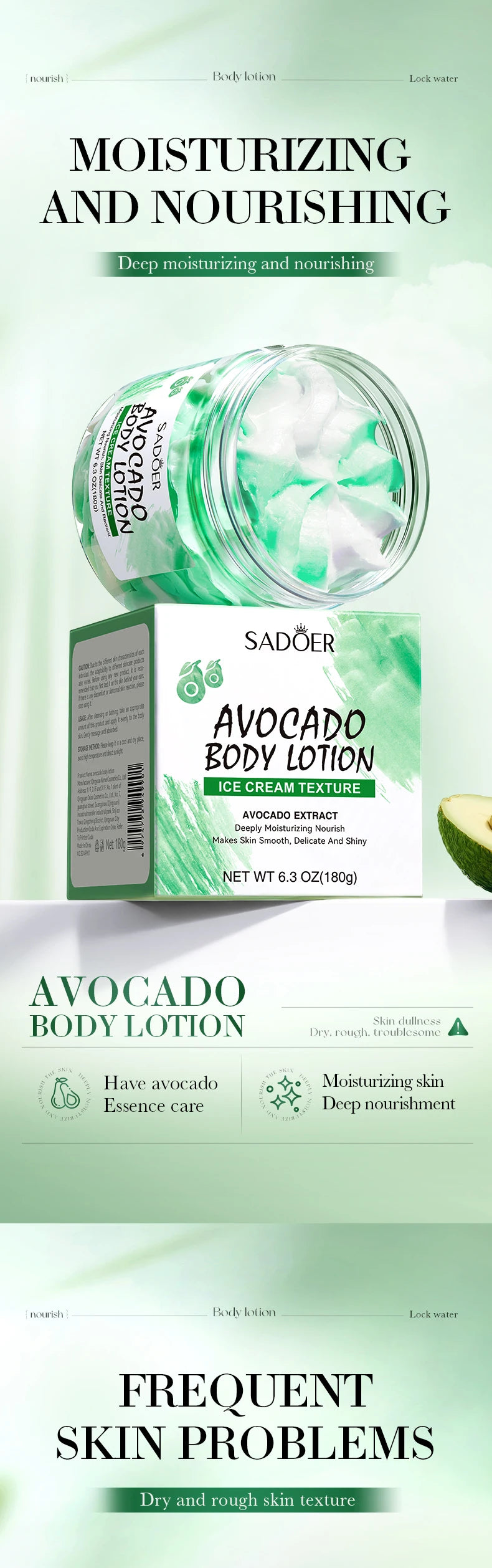 Hydrating Ice Cream Body Lotion for Smooth Skin