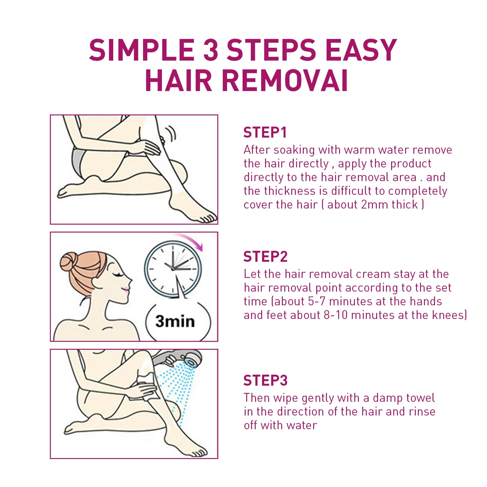 Painless Hair Removal Cream for Sensitive Skin - 12