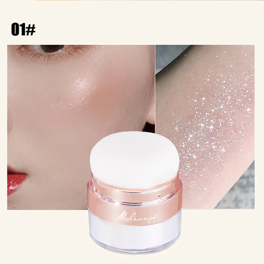 Waterproof Face and Body Shimmer Highlighter Powder