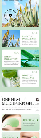 Aloe Vera Collagen Soothing Eye Mask for Dark Circles