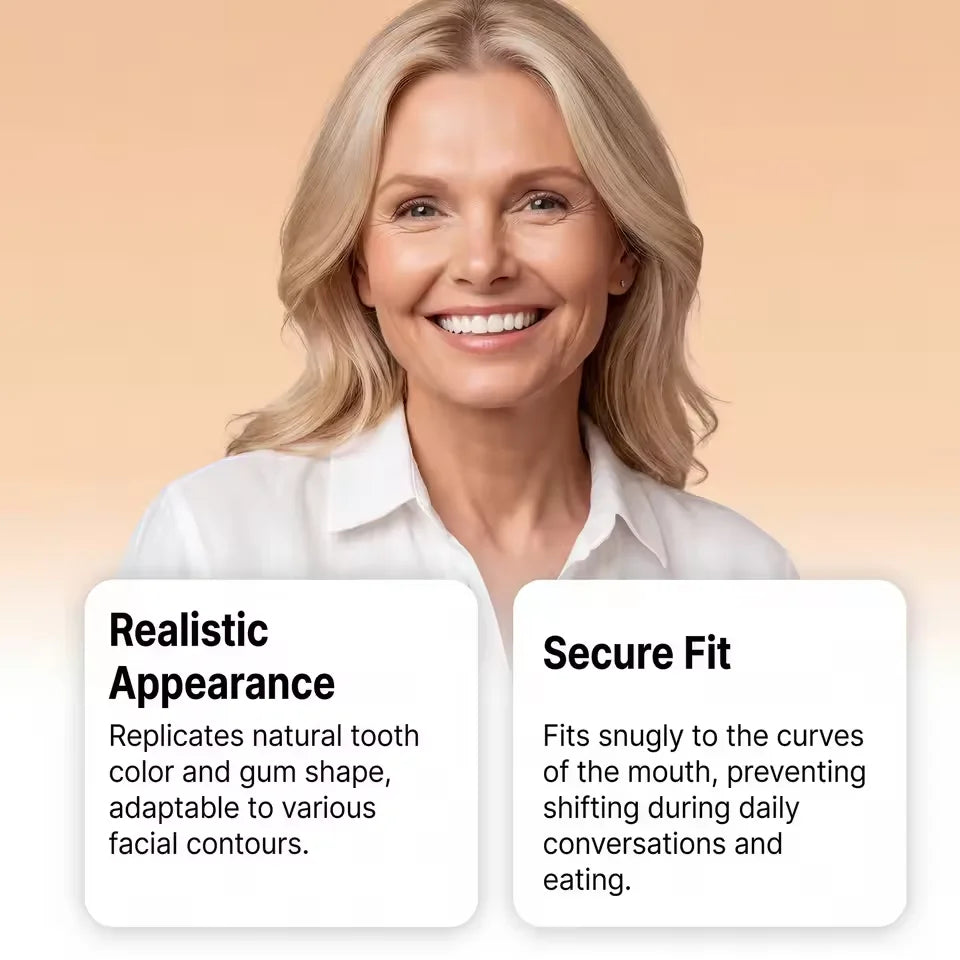 Full Mouth Silicone Dentures for Natural Smile Comfort