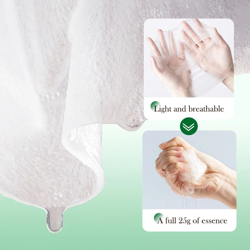 Aloe Vera Hydrating Facial Sheet Mask for Soothing Skincare