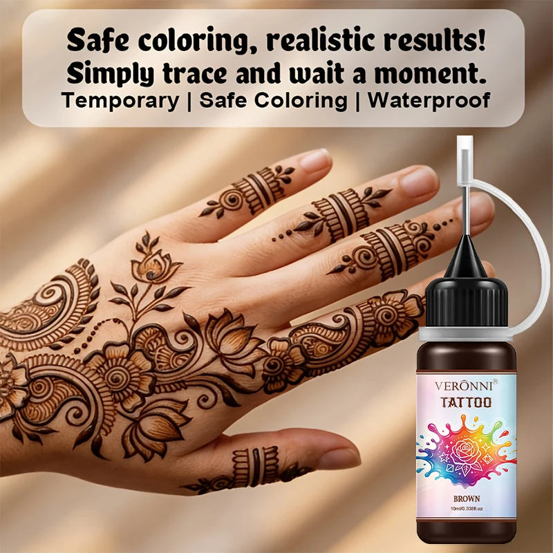 Temporary DIY Tattoo Paste for Festivals and Body Art - 10