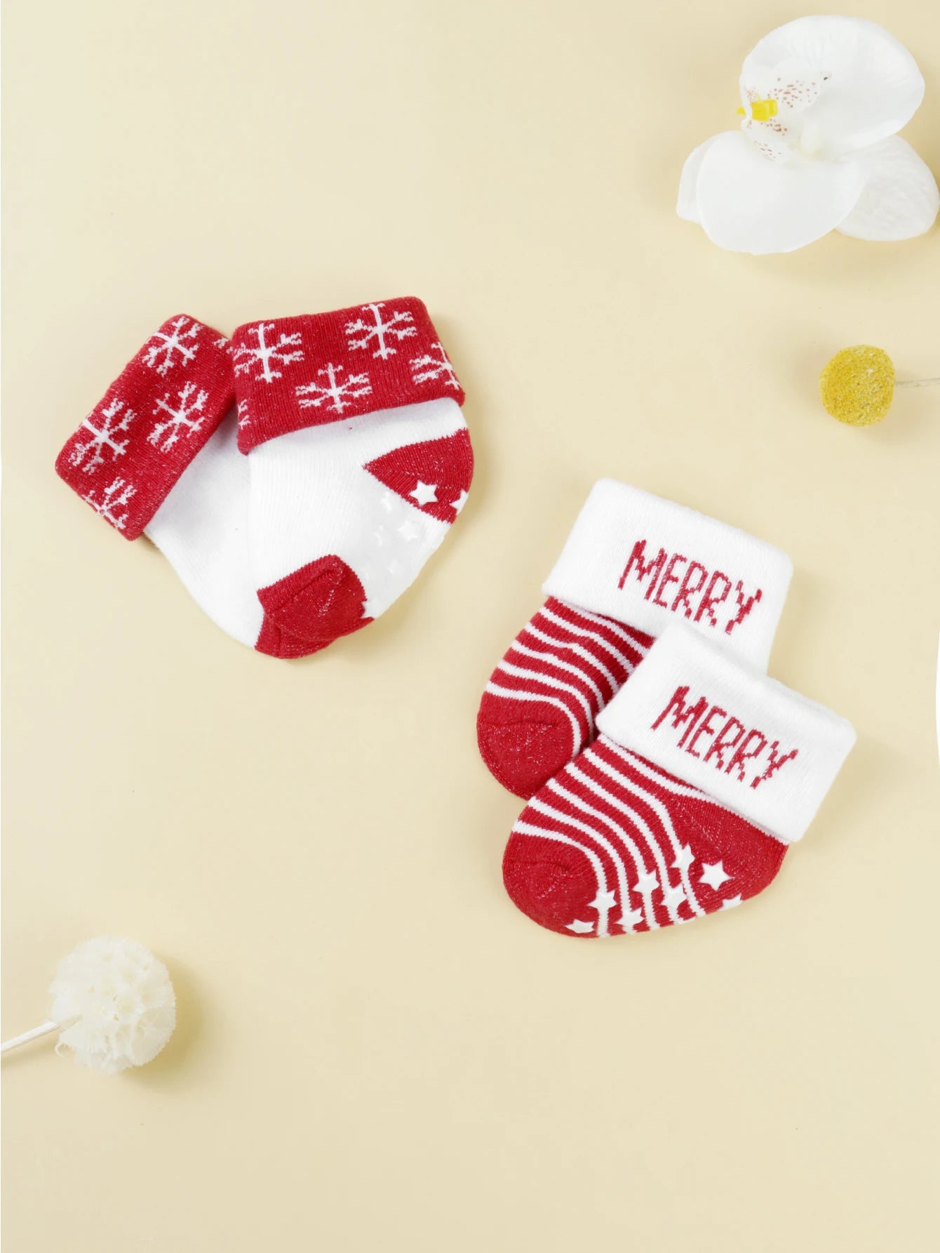 Cozy Christmas Non-Slip Baby Socks - 15