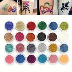 Temporary Glitter Tattoo Art Kit for Parties and Events