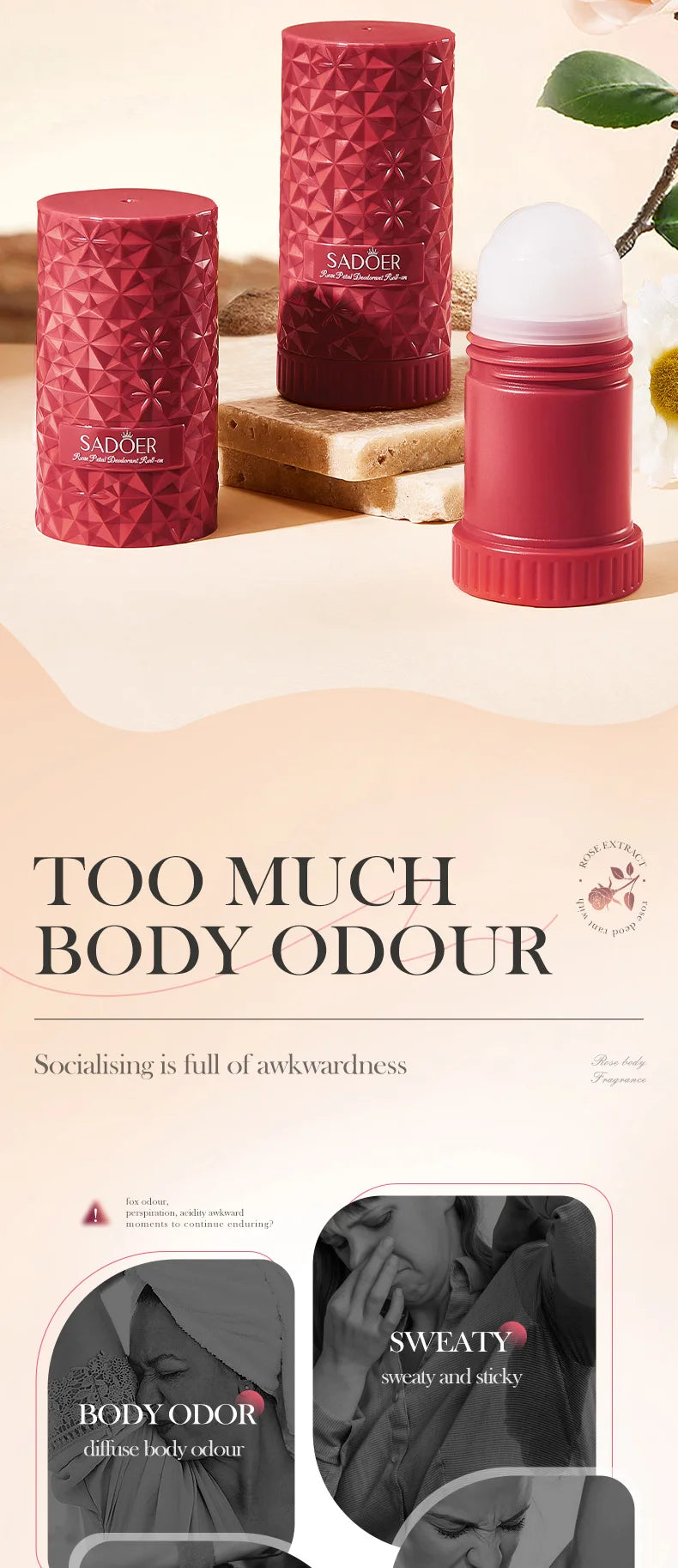 Refreshing Underarm Deodorant Roll-On for Long-Lasting Freshness - 8