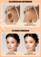 Four-Color All-Day Waterproof Face Concealer Palette