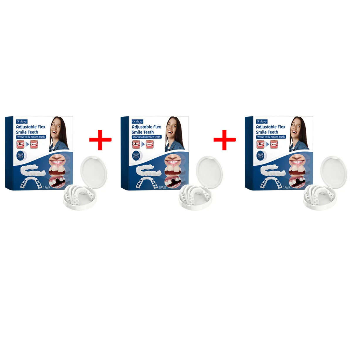 Adjustable Snap-On Cosmetic Dentures for Instant Perfect Smile